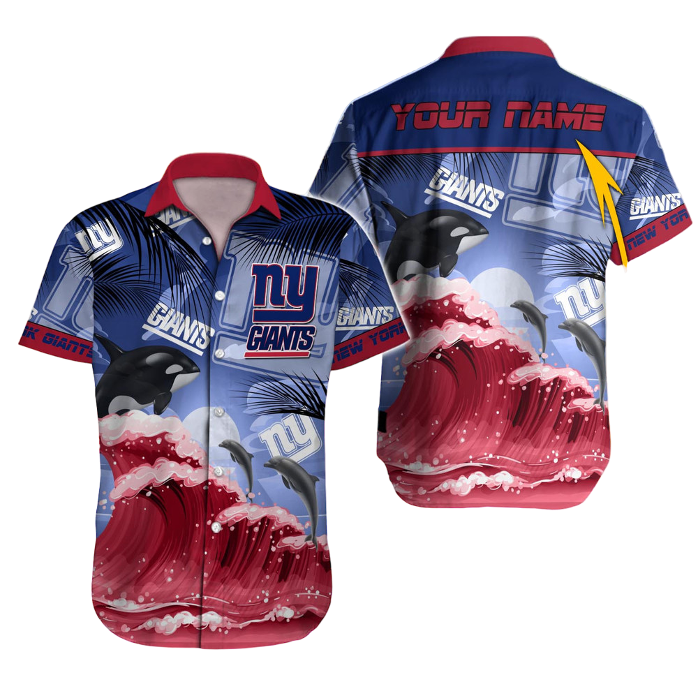 New York Giants Hawaiian Shirt NFL Football Custom Hawaiian Shirt for Men Women Gift For Fans