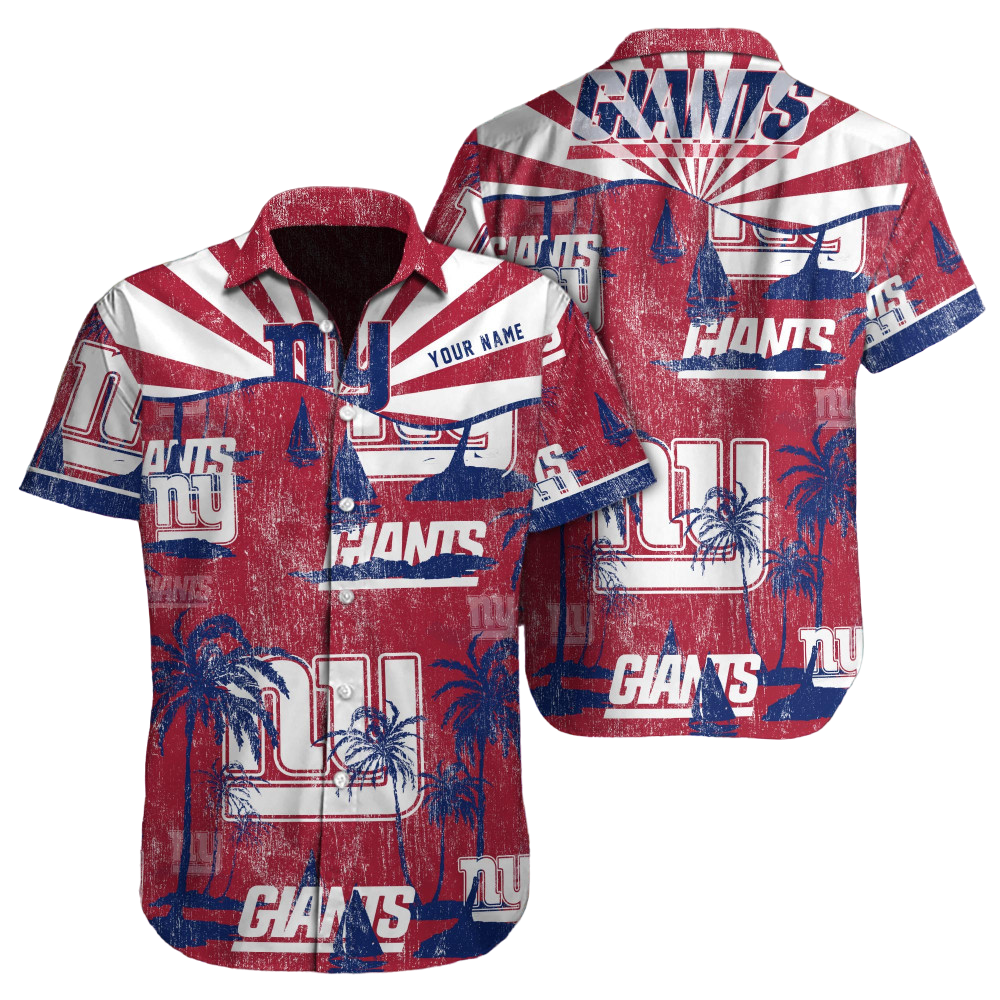 New York Giants Hawaiian Shirt NFL Football Custom Hawaiian Shirt for Men Women Gift For Fans