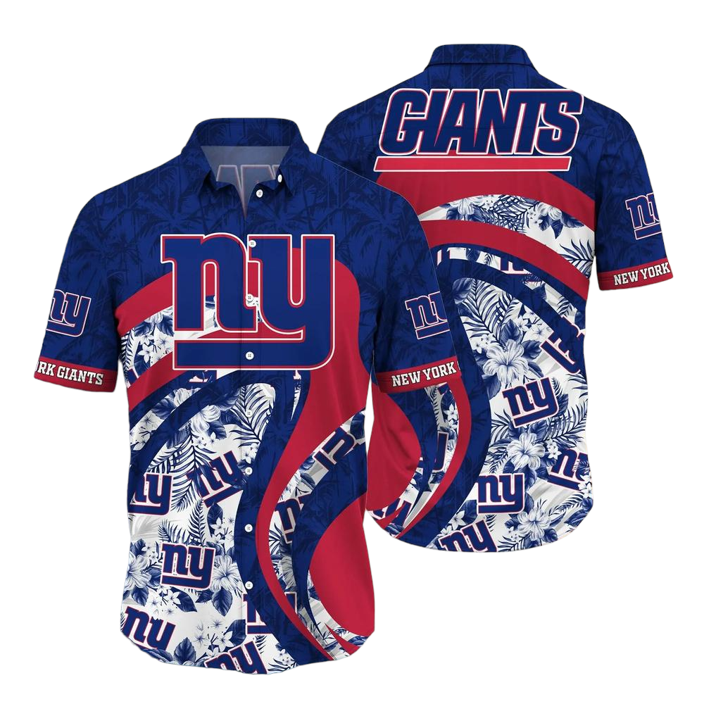 New York Giants NFL Hawaii Shirt Graphic Floral Tropical Pattern This Summer For Fan