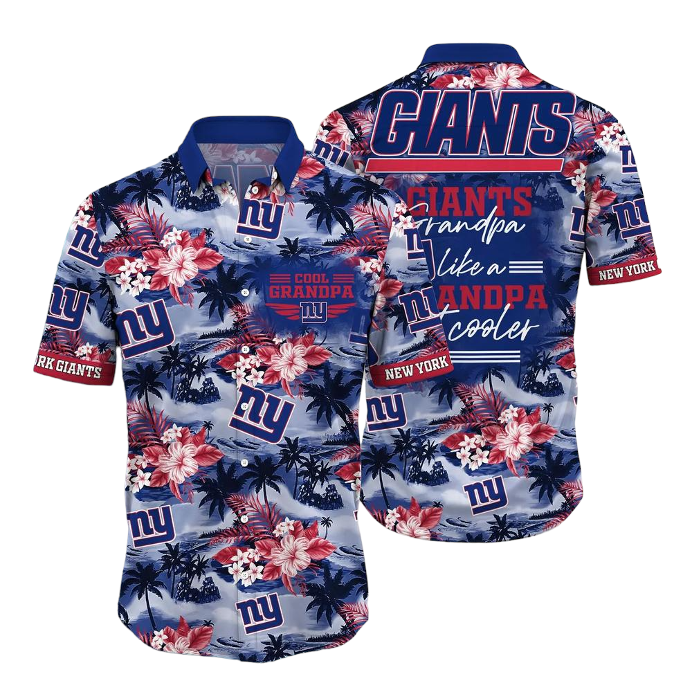 New York Giants NFL Hawaiian Shirt For Grandparent New Trending Beach Shirt