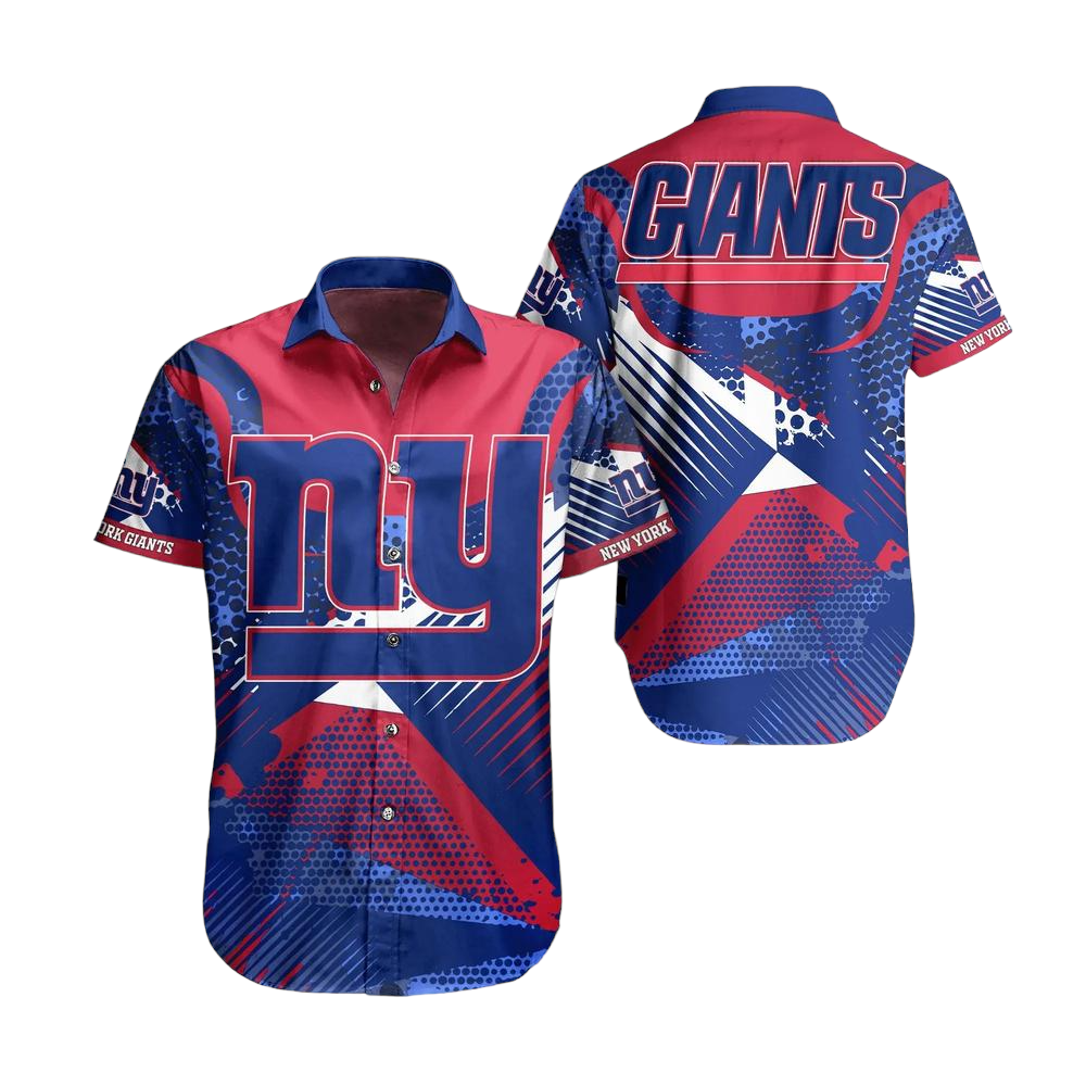 New York Giants NFL Hawaiian Shirt Summer Short Sleeve Button Down Shirt Perfect Gift For Big Fans