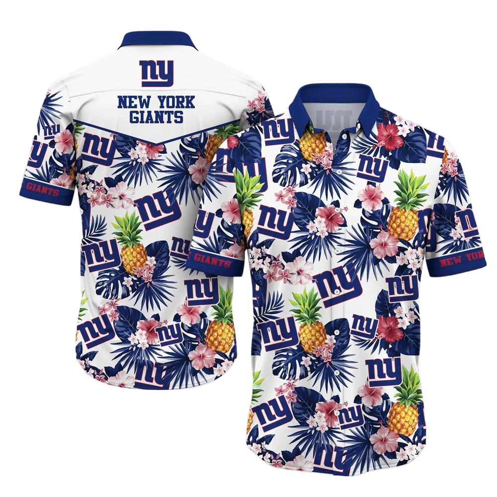New York Giants NFL Hawaiian Shirt Tropical Pattern Graphic Hawaii Shirt For Fan Ever