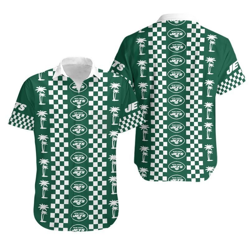 New York Jets Coconut Trees Hawaii Shirt for Men Women