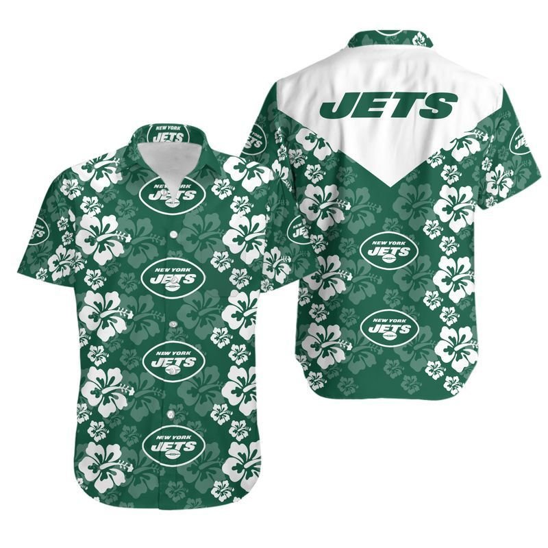 New York Jets Flowers Hawaii Shirt for Men Women