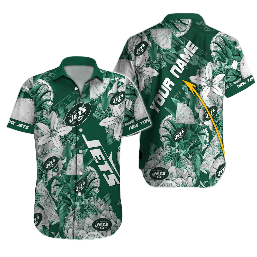 New York Jets Hawaiian Shirt NFL Football Custom Hawaiian Shirt for Men Women Gift For Fans