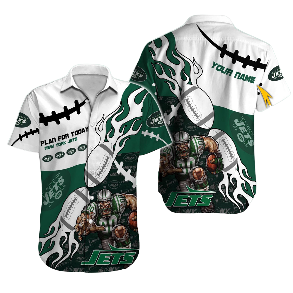 New York Jets Hawaiian Shirt NFL Football Custom Hawaiian Shirt for Men Women Gift For Fans