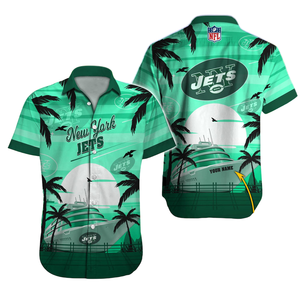 New York Jets Hawaiian Shirt NFL Football Custom Hawaiian Shirt for Men Women Gift For Fans