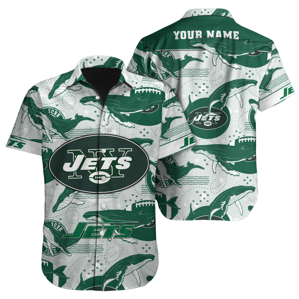 New York Jets Hawaiian Shirt NFL Football Custom Hawaiian Shirt for Men Women Gift For Fans