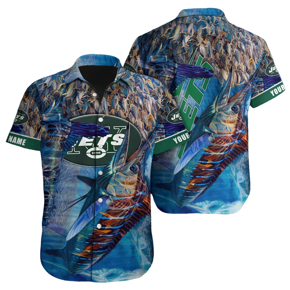 New York Jets Hawaiian Shirt NFL Football Custom Hawaiian Shirt for Men Women Gift For Fans