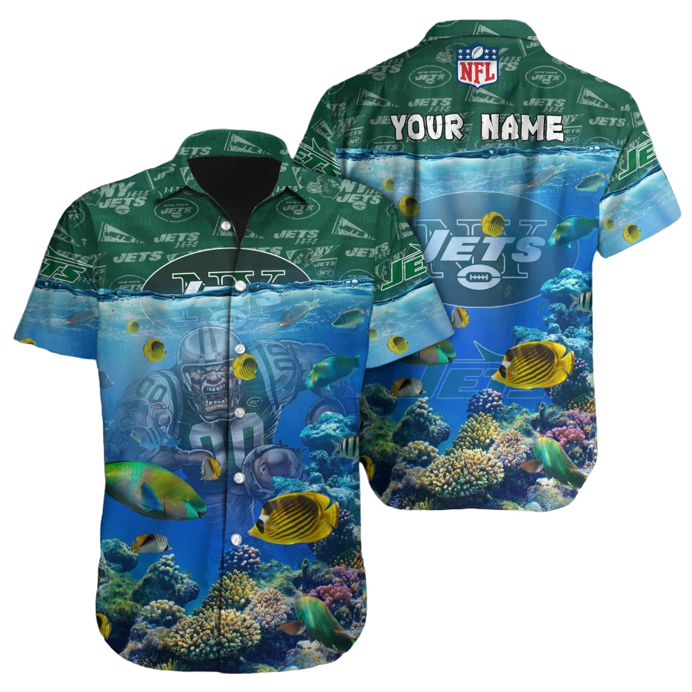 New York Jets Hawaiian Shirt NFL Football Custom Hawaiian Shirt for Men Women Gift For Fans