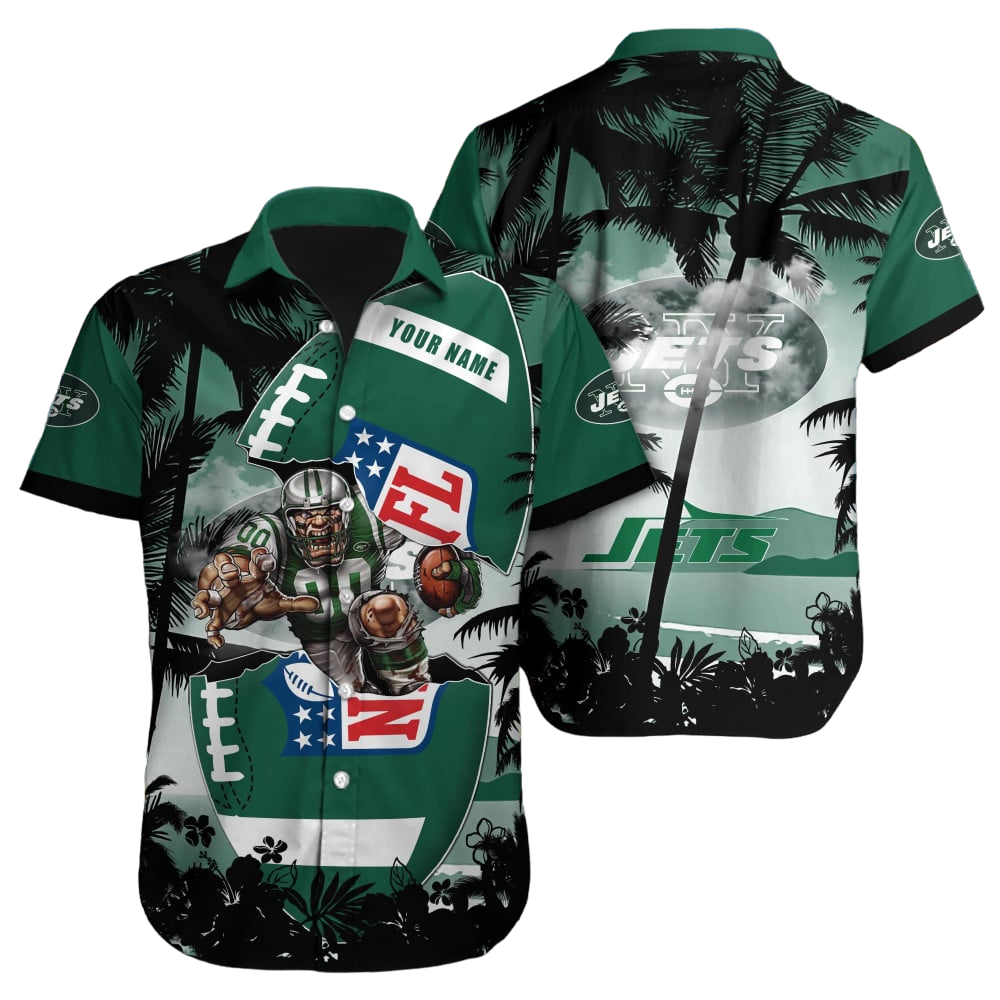 New York Jets Hawaiian Shirt NFL Football Custom Hawaiian Shirt for Men Women Gift For Fans