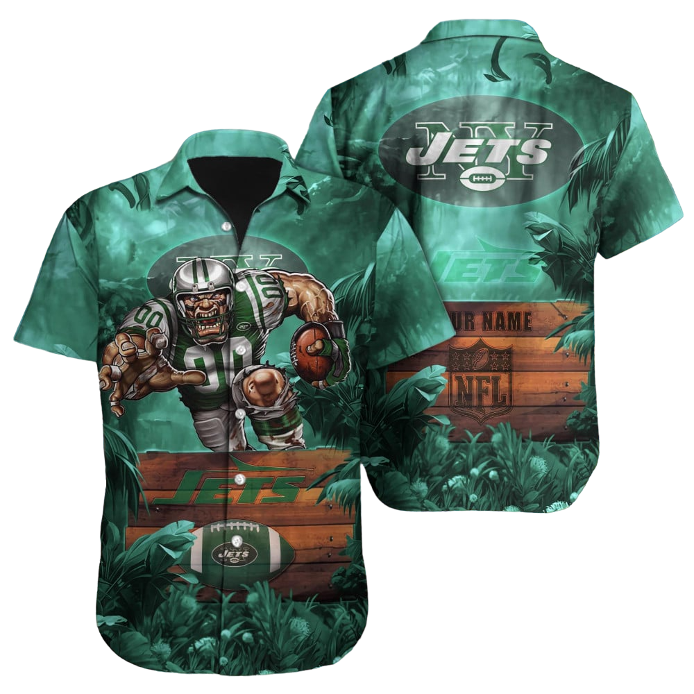 New York Jets Hawaiian Shirt NFL Football Custom Hawaiian Shirt for Men Women Gift For Fans