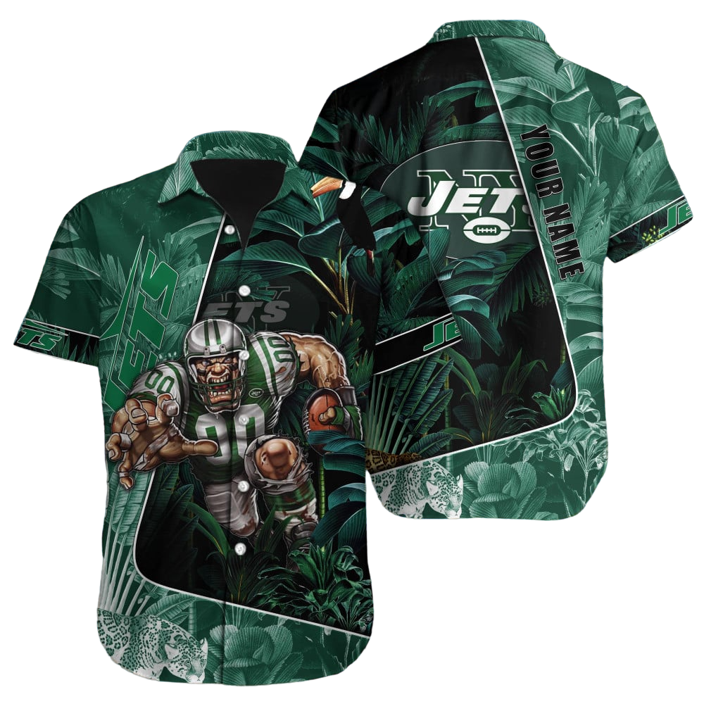 New York Jets Hawaiian Shirt NFL Football Custom Hawaiian Shirt for Men Women Gift For Fans