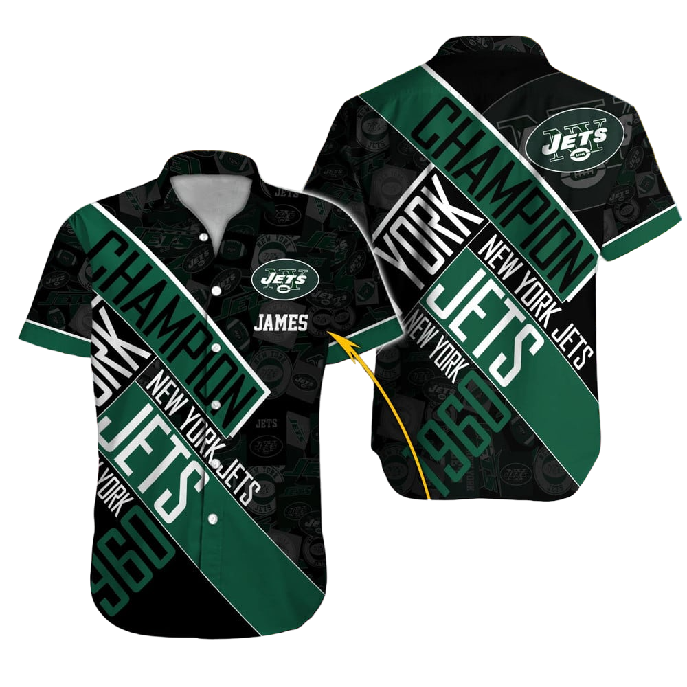 New York Jets Hawaiian Shirt NFL Football Custom Hawaiian Shirt for Men Women Gift For Fans