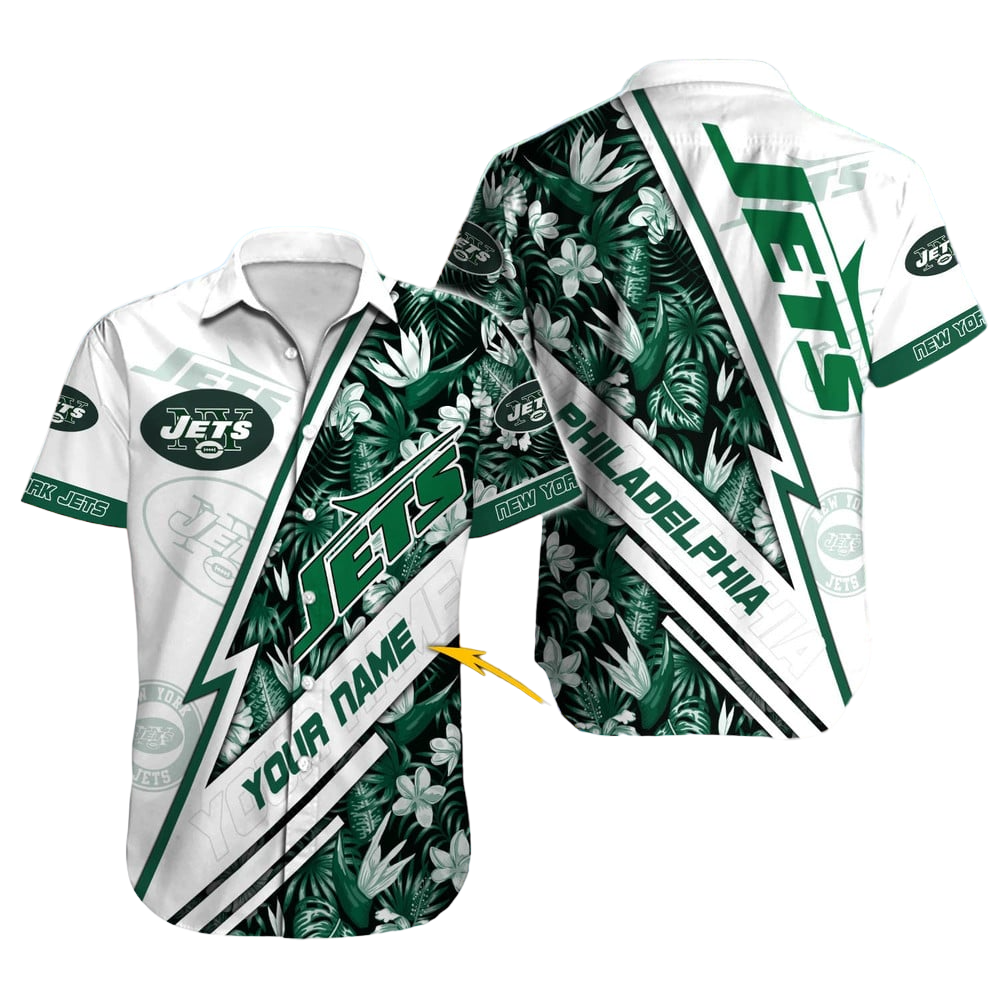 New York Jets Hawaiian Shirt NFL Football Custom Hawaiian Shirt for Men Women Gift For Fans