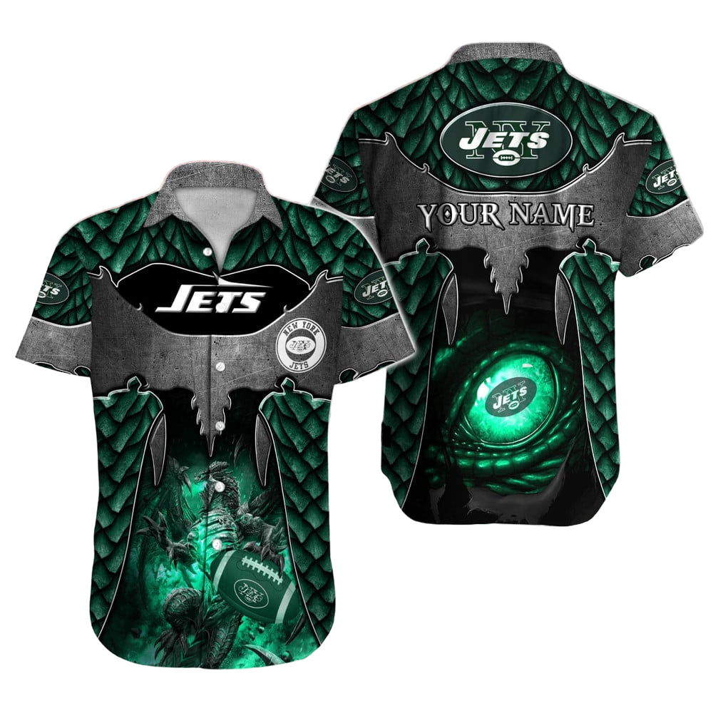 New York Jets Hawaiian Shirt NFL Football Custom Hawaiian Shirt for Men Women Gift For Fans