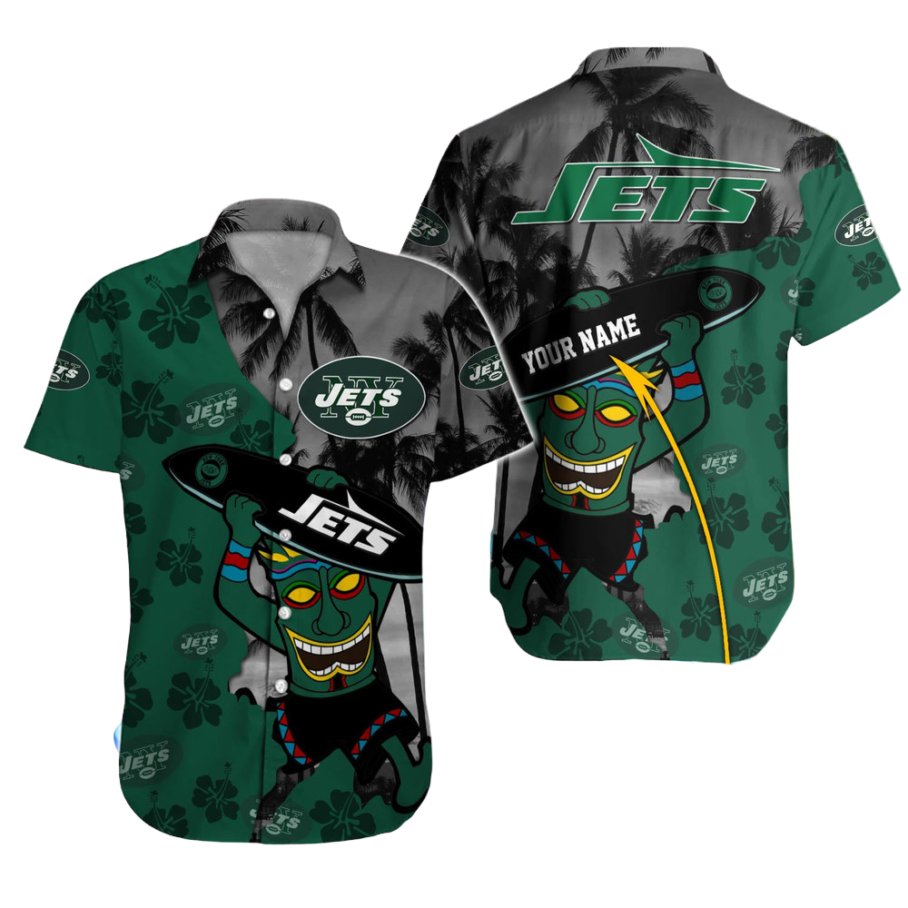 New York Jets Hawaiian Shirt NFL Football Custom Hawaiian Shirt for Men Women Gift For Fans