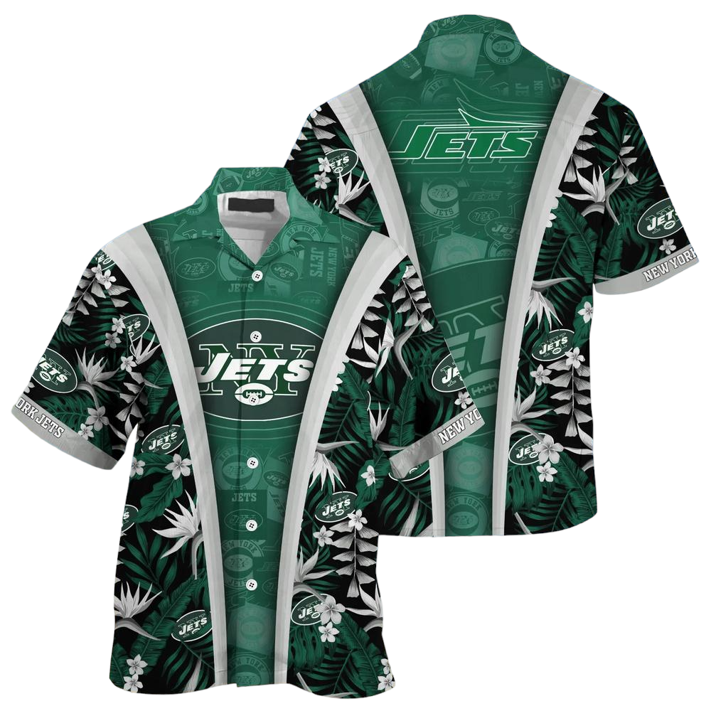 New York Jets NFL Beach Summer Hawaiian Shirt Gifts For Sports Football Fans