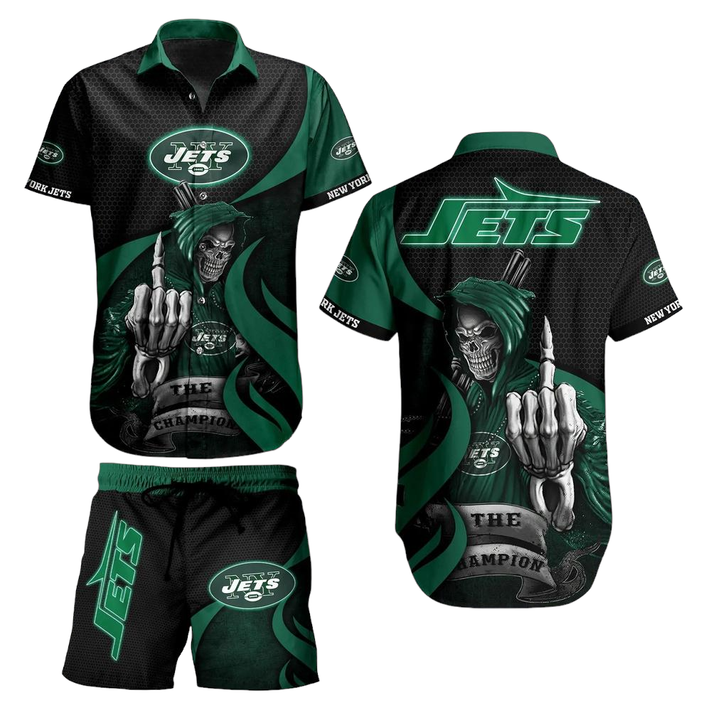 New York Jets NFL Football Hawaiian Shirt And Short Graphic Summer The Champion Gift For Men Women