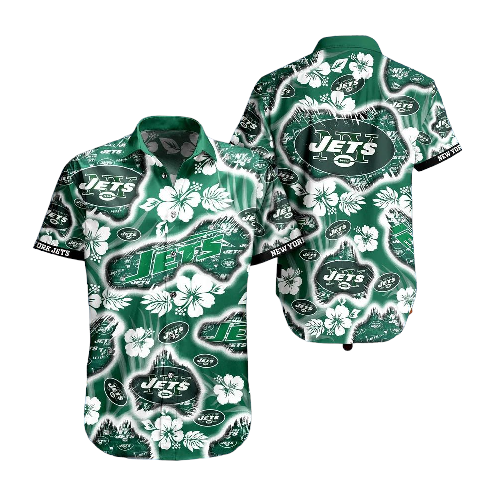 New York Jets NFL Hawaii Shirt Graphic Floral Printed This Summer Beach Shirt For Fans