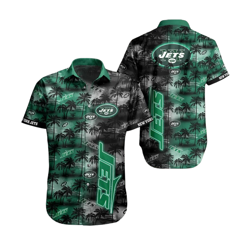 New York Jets NFL Hawaiian Shirt And Shirt Tropical Pattern Summer For Football NFL Fans