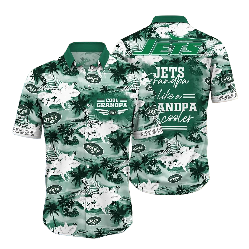 New York Jets NFL Hawaiian Shirt For Grandparent New Trending Beach Shirt