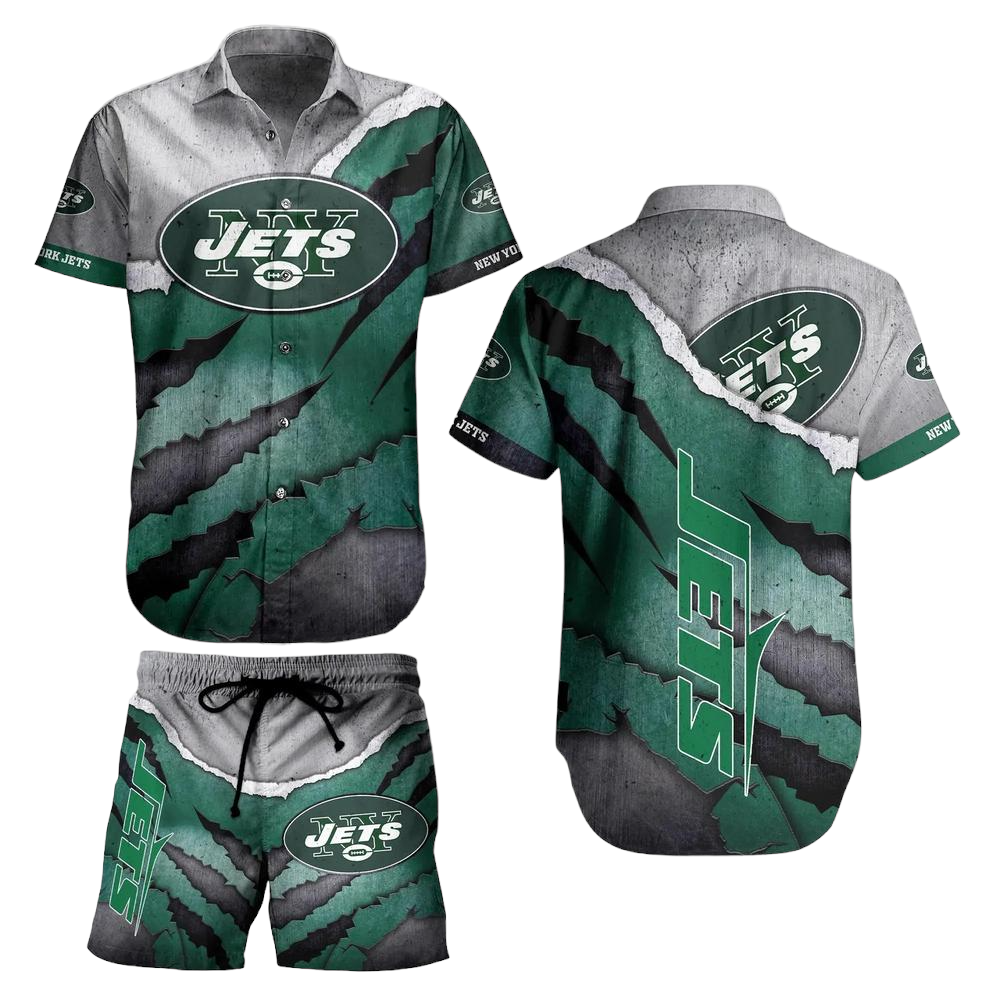 New York Jets NFL Hawaiian Shirt And Short Summer Vintage Beach Shirt For Your Loved Ones