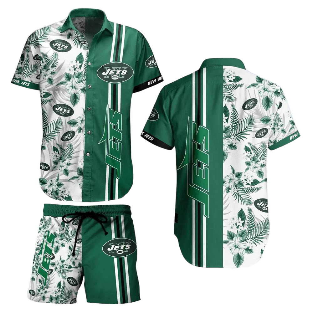 New York Jets NFL Hawaiian Shirt Tropical Pattern Summer Shirt Style New Gift For Best Fan