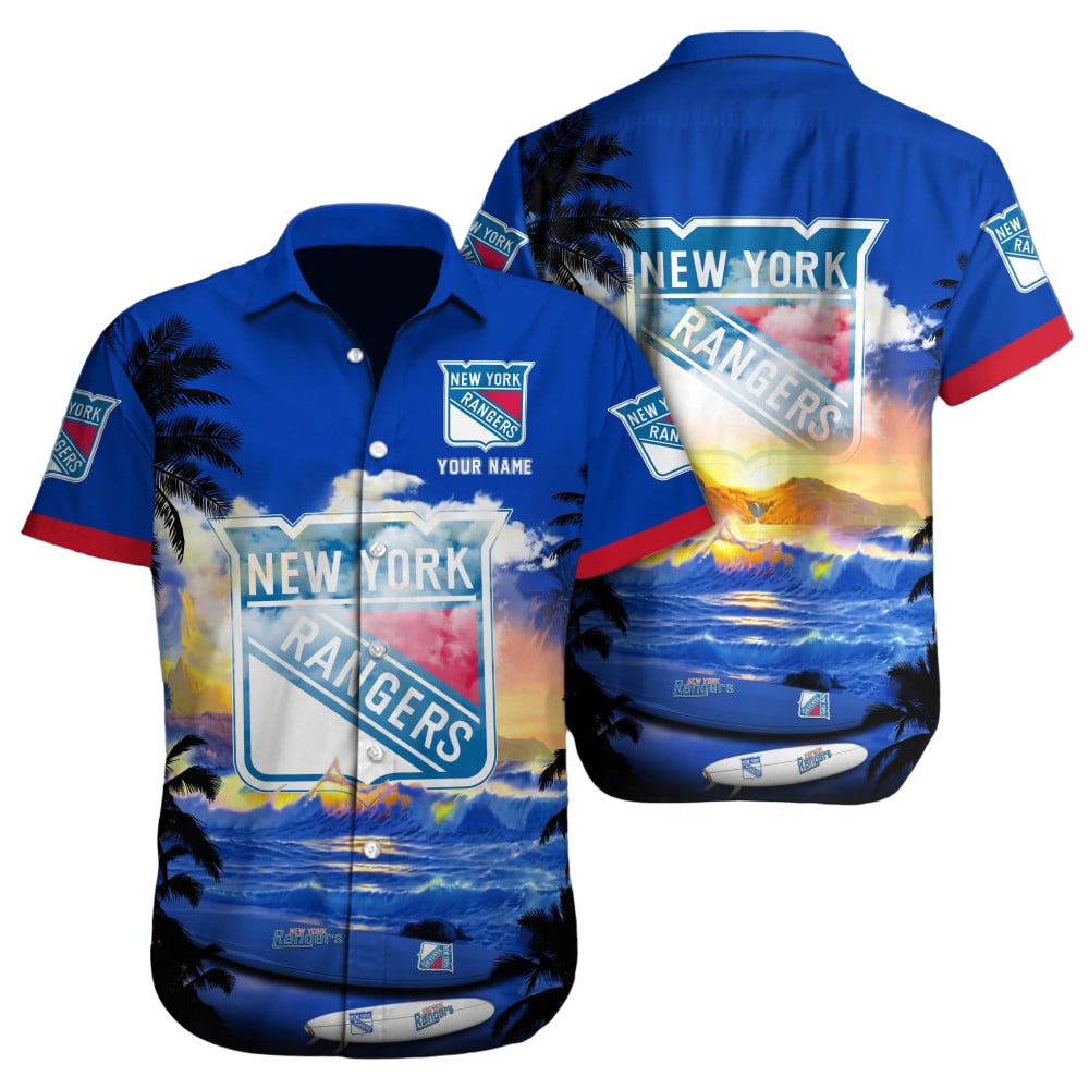 New York Rangers NHL Custom Hawaii Shirt  for Men Women Gift for Fans