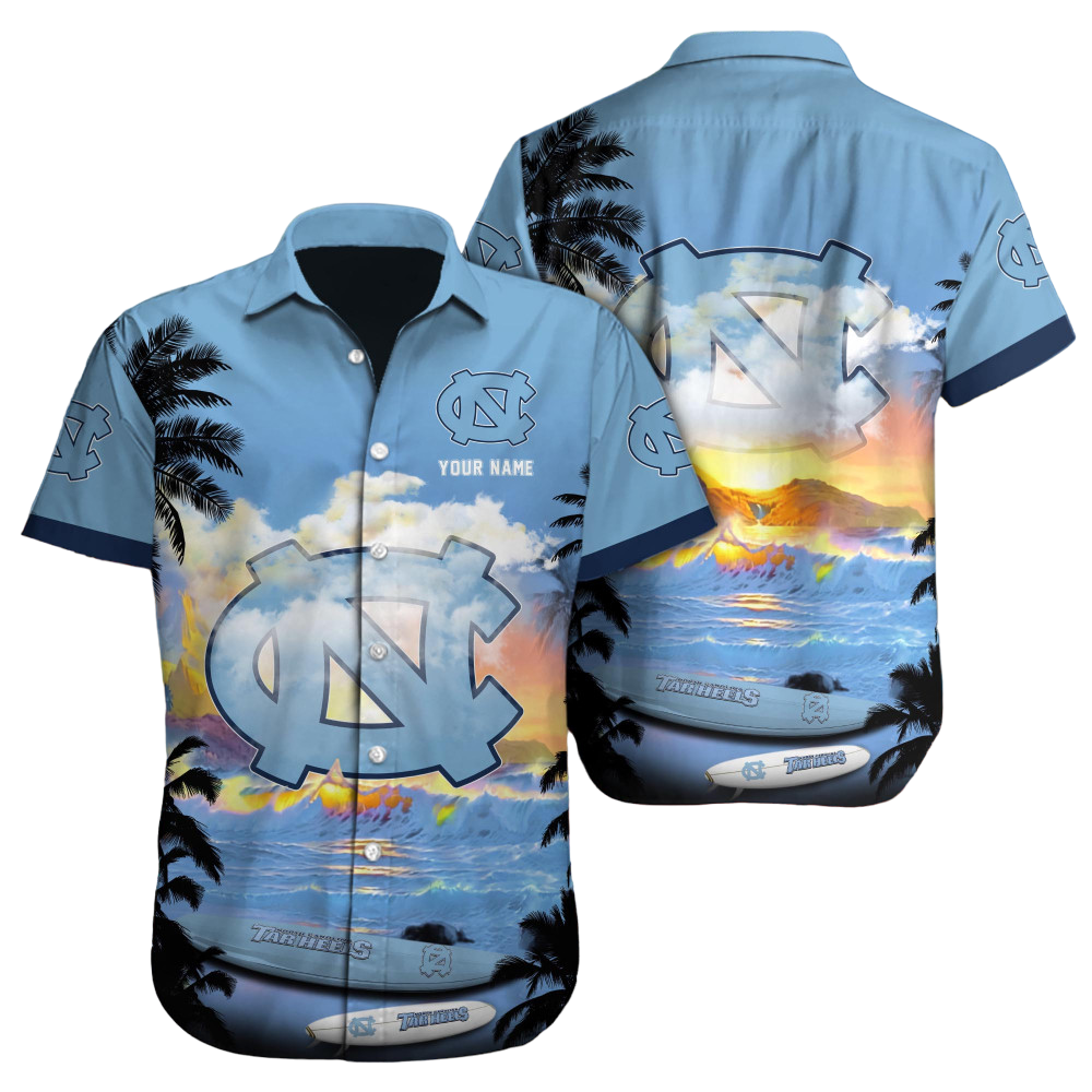 North Carolina Tar Heels NCAA2 Custom Hawaii Shirt  for Men Women Gift for Fans