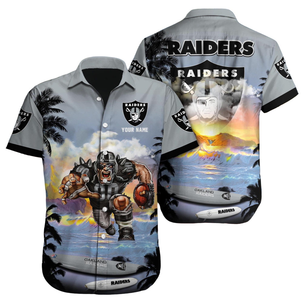 Oakland Raiders NFL NFL Football Custom Hawaiian Shirt for Men Women Gift For Fans