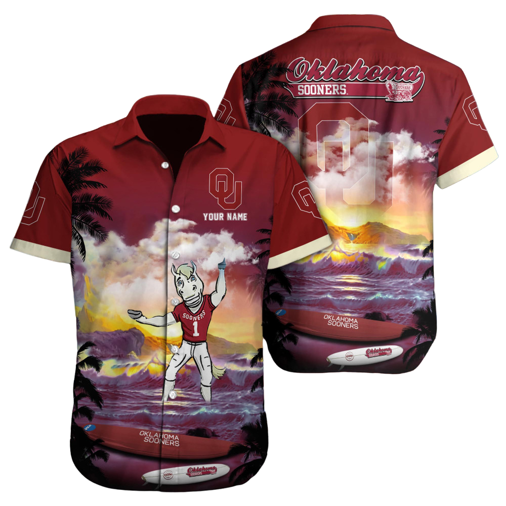 Oklahoma Football Custom Sooners Sports Hawaiian Shirt Aloha Shirt for Men Women Gift for Fans