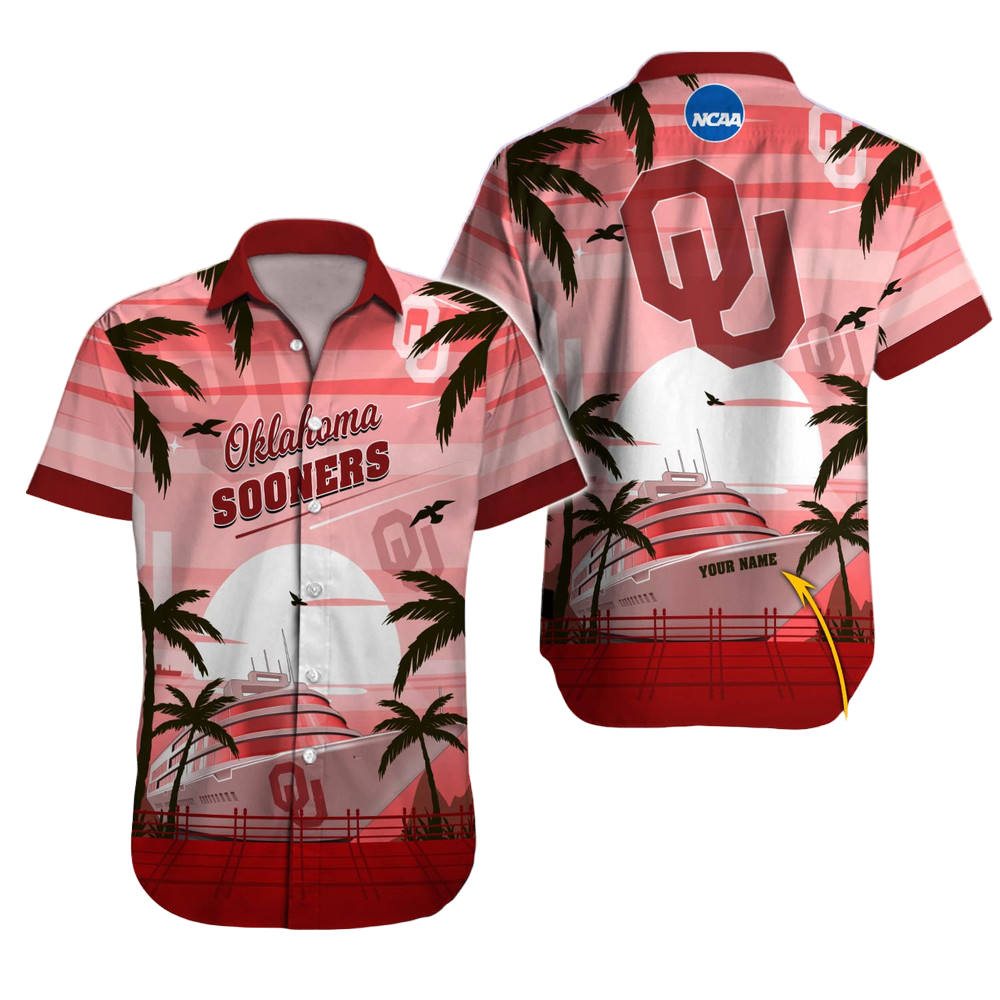 Oklahoma Football Hawaiian Shirt Aloha Shirt for Men Women Custom Sooners Sports Shirt Gift for Fans