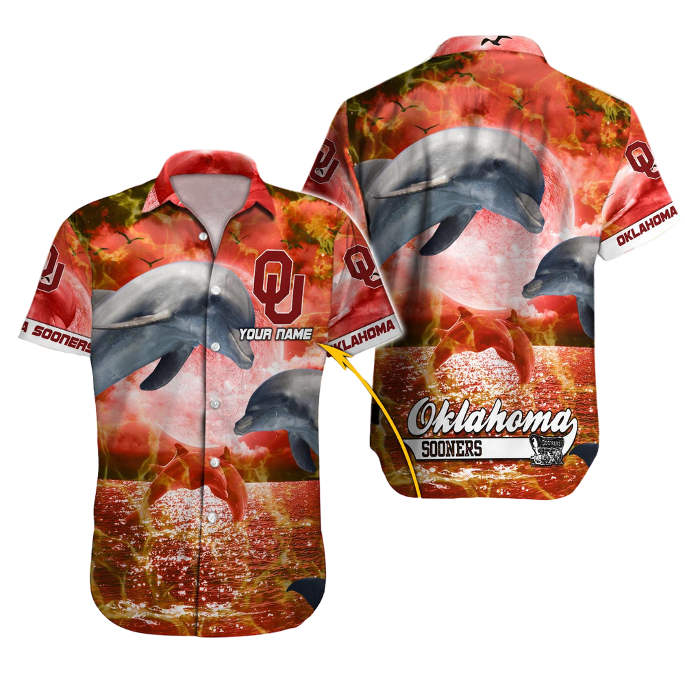 Oklahoma Football Hawaiian Shirt Aloha Shirt for Men Women Custom Sooners Sports Shirt Gift for Fans