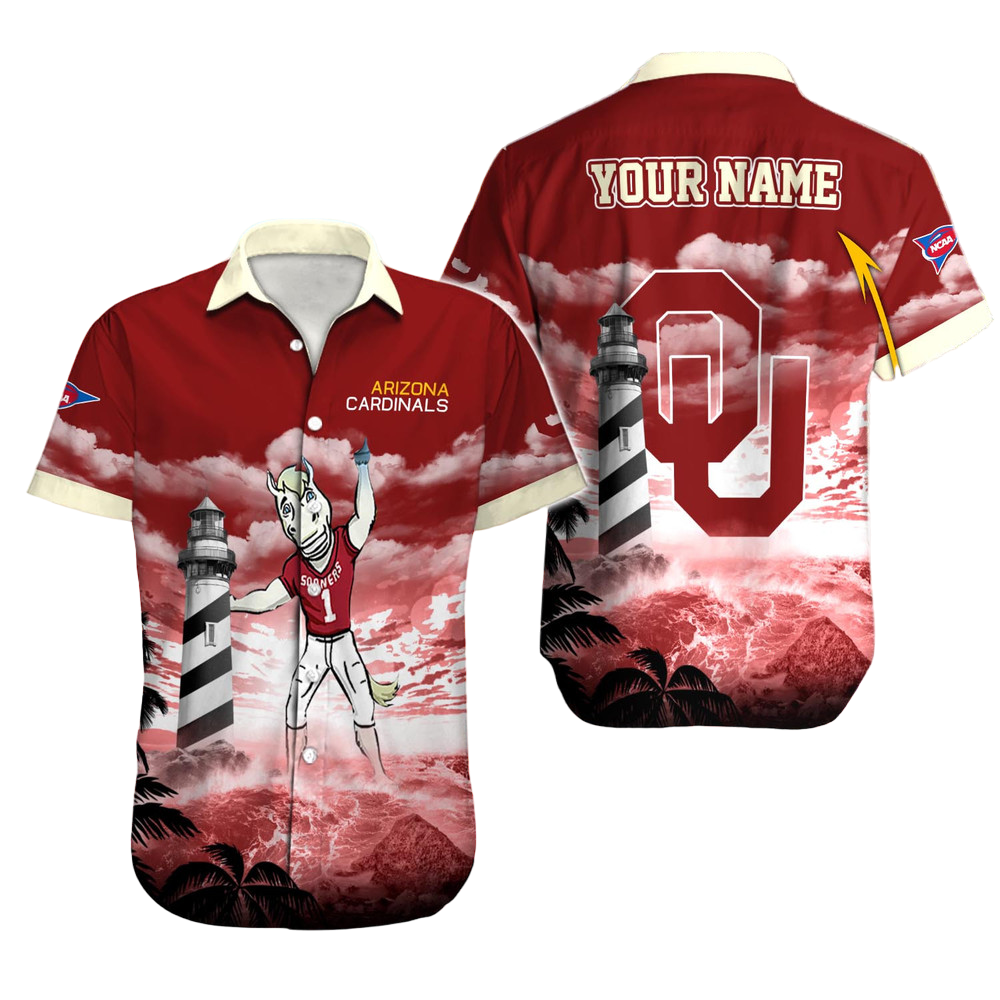 Oklahoma Football Hawaiian Shirt Aloha Shirt for Men Women Custom Sooners Sports Shirt Gift for Fans