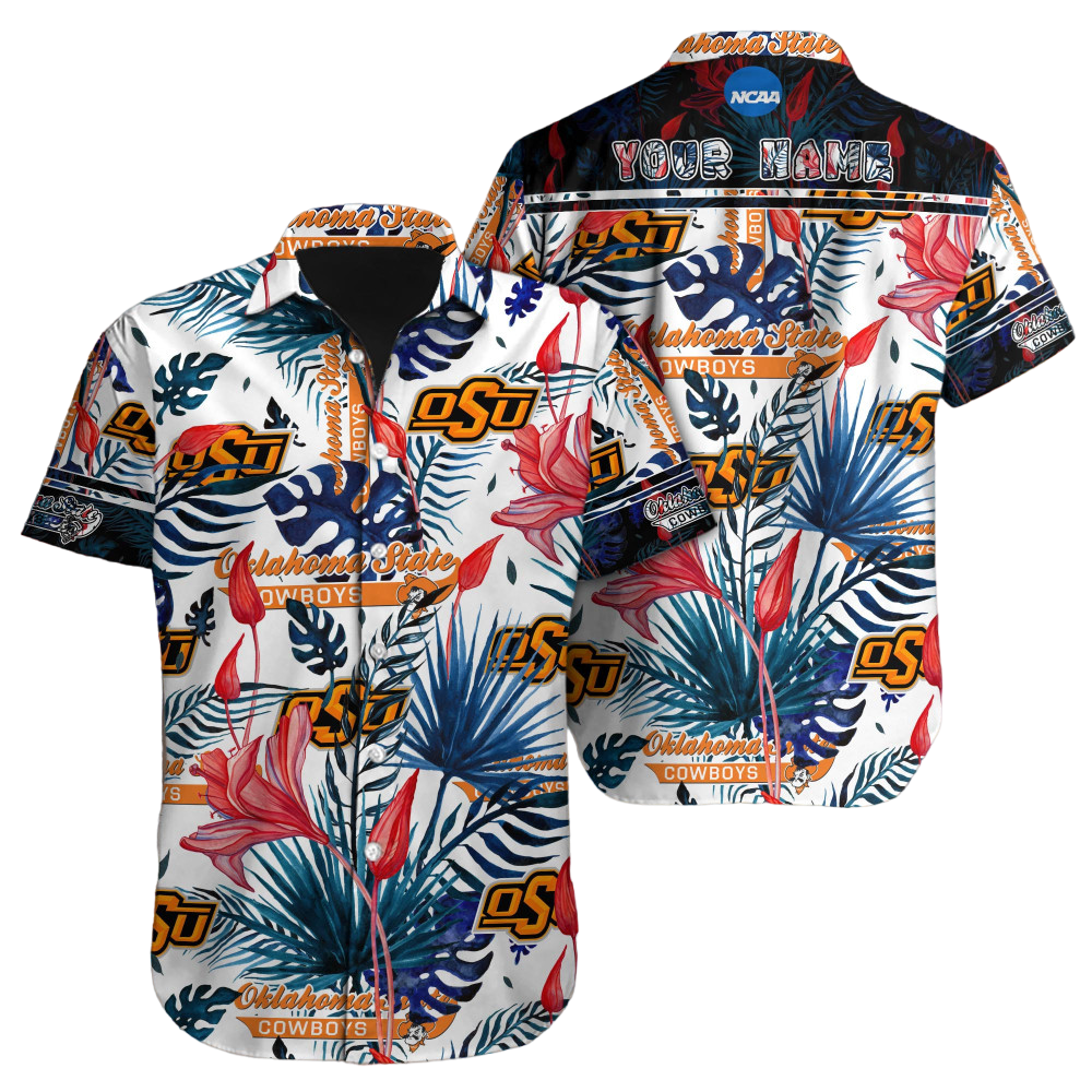 Oklahoma State Cowboys NCAA Hawaiian Shirt Custom Hawaii Shirt for Men Women Gift for Fans