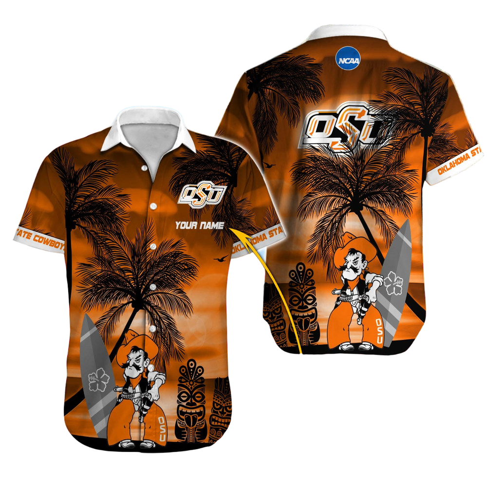 Oklahoma State Cowboys NCAA Hawaiian Shirt Custom Hawaii Shirt for Men Women Gift for Fans