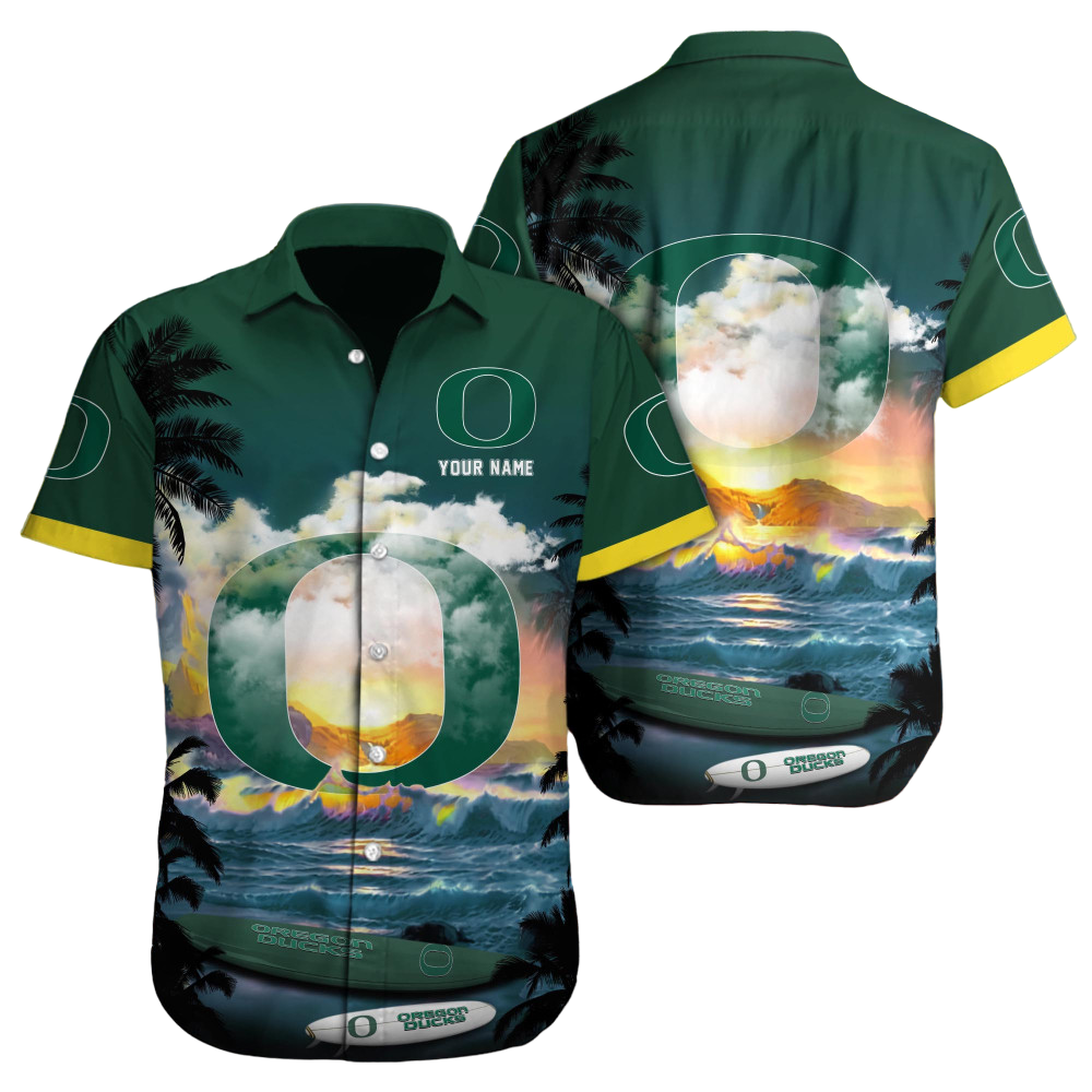 Oregon Ducks NCAA2 Custom Hawaii Shirt  for Men Women Gift for Fans