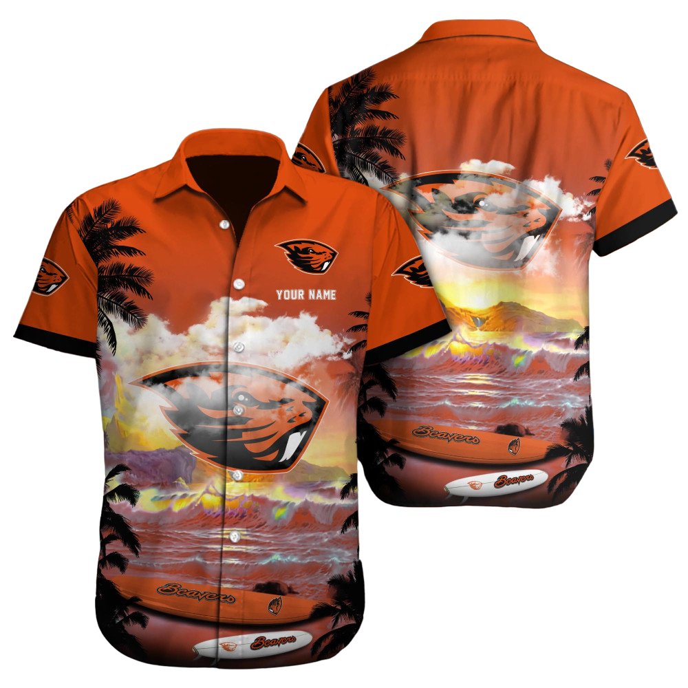 Oregon State Beavers NCAA2 Custom Hawaii Shirt  for Men Women Gift for Fans