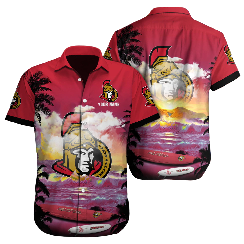 Ottawa Senators NHL Custom Hawaii Shirt  for Men Women Gift for Fans