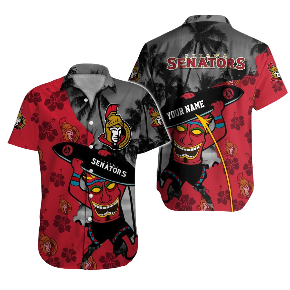 Ottawa Senators NHL Hawaiian Shirt Custom Hawaii Shirt for Men Women Gift for Fans