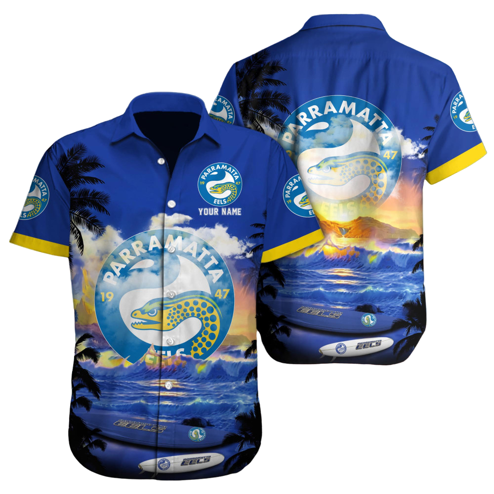 Parramatta Eels NRL Custom Hawaii Shirt  for Men Women Gift for Fans