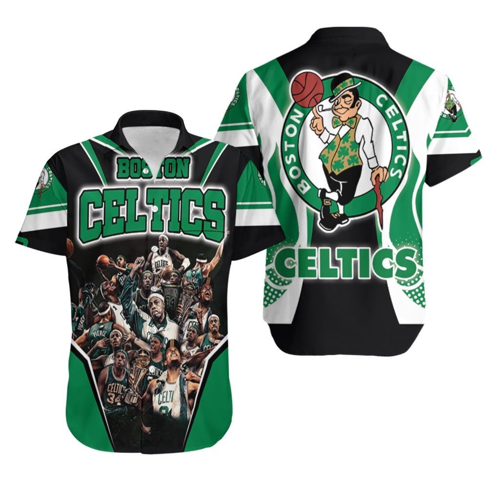 Paul Pierce 34 Boston Celtics Champions Hawaiian Shirt Aloha Shirt for Men Women