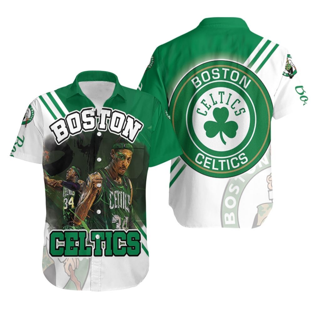 Paul Pierce 34 Boston Celtics Hawaiian Shirt Aloha Shirt for Men Women