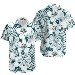 Philadelphia Eagles Flower Hawaii Shirt for Men Women