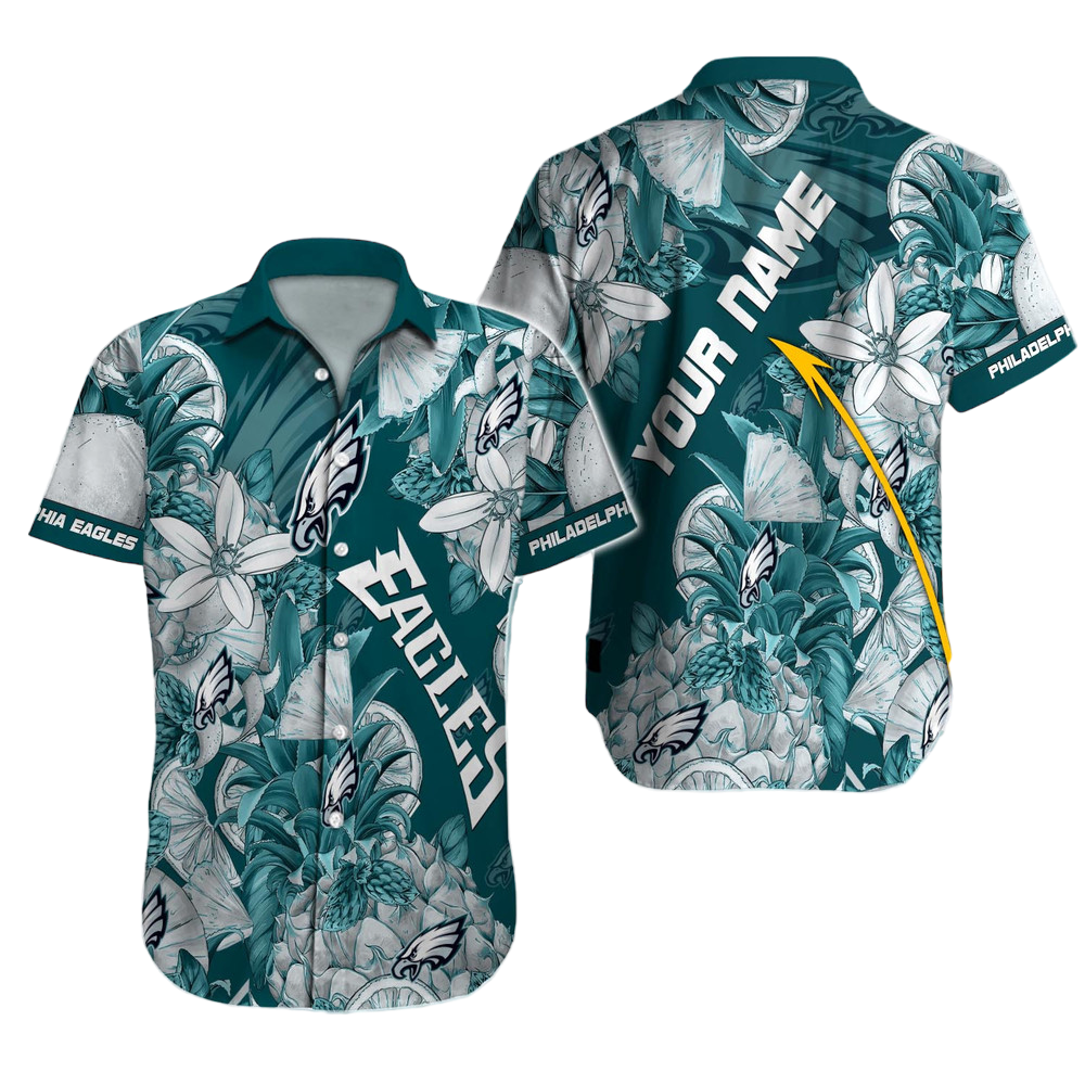 Philadelphia Eagles Hawaiian Shirt NFL Football Custom Hawaiian Shirt for Men Women Gift For Fans