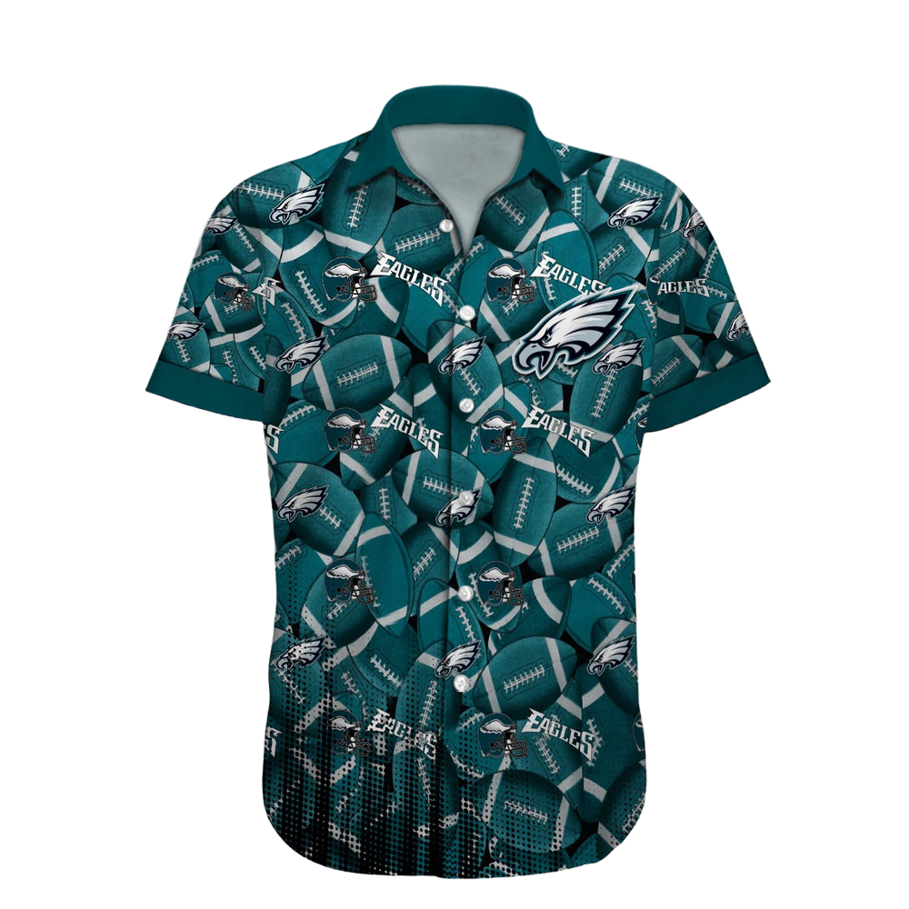 Philadelphia Eagles Hawaiian Shirt NFL Football Custom Hawaiian Shirt for Men Women Gift For Fans