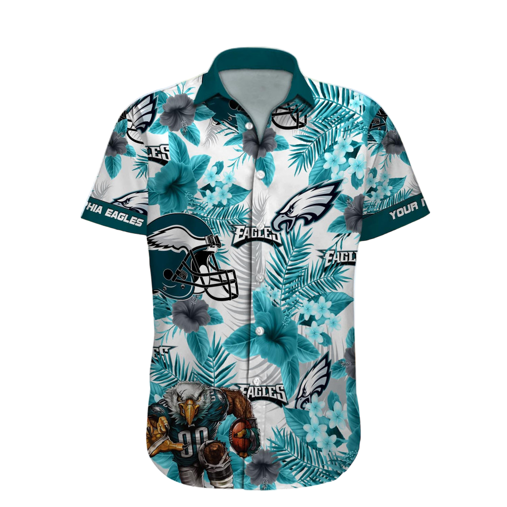 Philadelphia Eagles Hawaiian Shirt NFL Football Custom Hawaiian Shirt for Men Women Gift For Fans