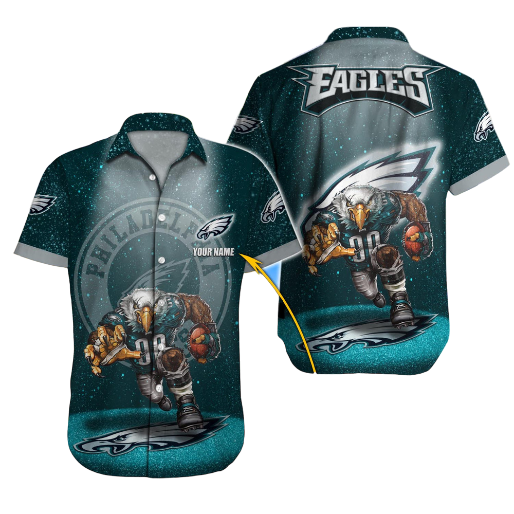 Philadelphia Eagles Hawaiian Shirt NFL Football Custom Hawaiian Shirt for Men Women Gift For Fans