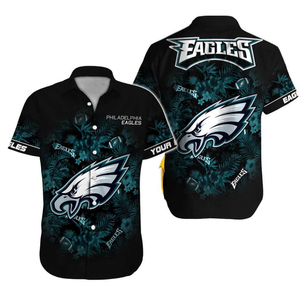 Philadelphia Eagles Hawaiian Shirt NFL Football Custom Hawaiian Shirt for Men Women Gift For Fans